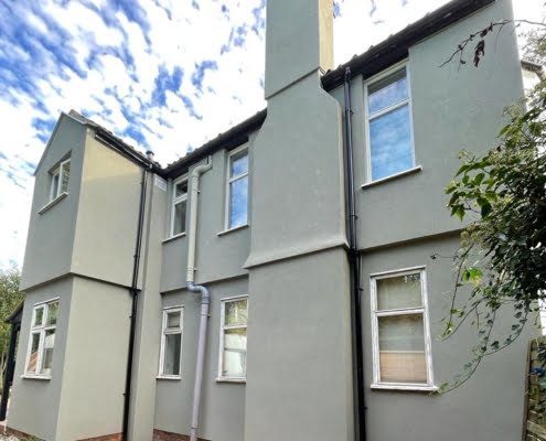 Fakenham Completed Render EWI Work 2 Large property image taken after works were carried out