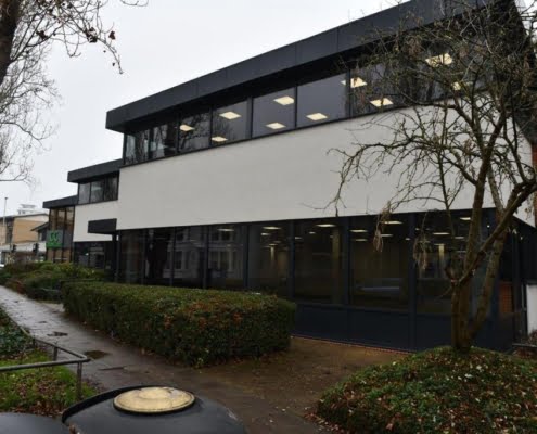 Commercial Rendering Side View Commercial rendering work completed to the side of a building